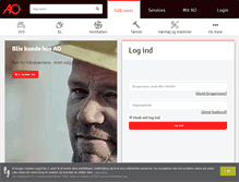 Tablet Screenshot of ao.dk